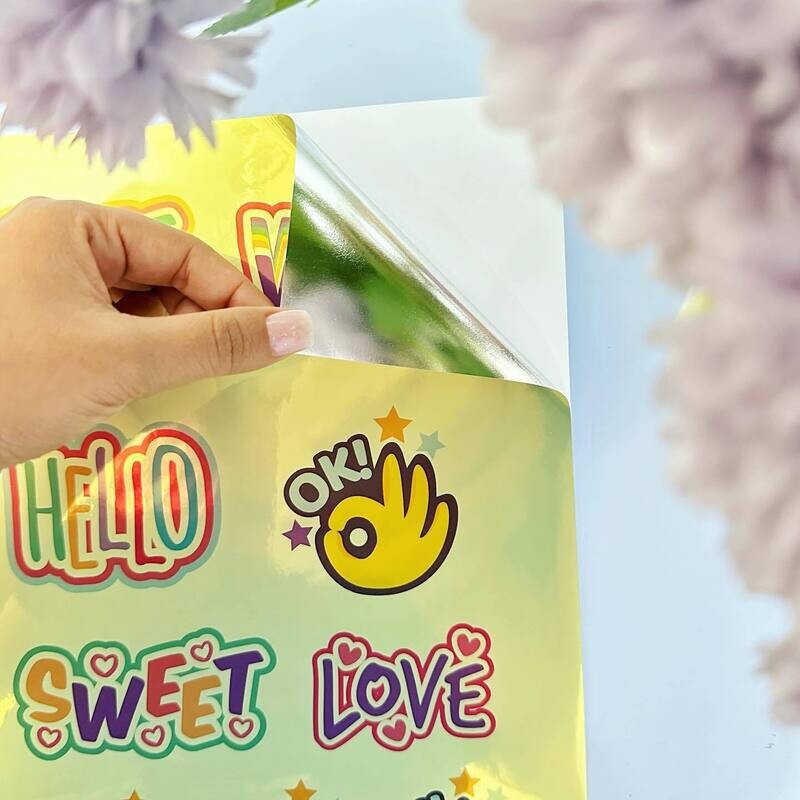 Vinil  Inkjet Imprimible Gold Waterproof Adhesivo