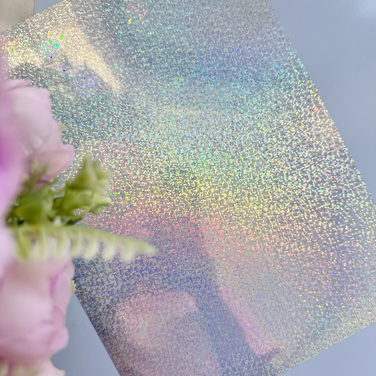 Vinil  Inkjet Imprimible Confetti Holográfico Adhesivo
