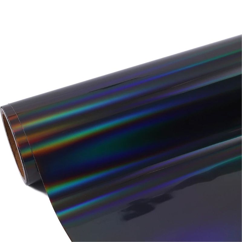 Vinil Adhesivo Grey Dark Holográfico