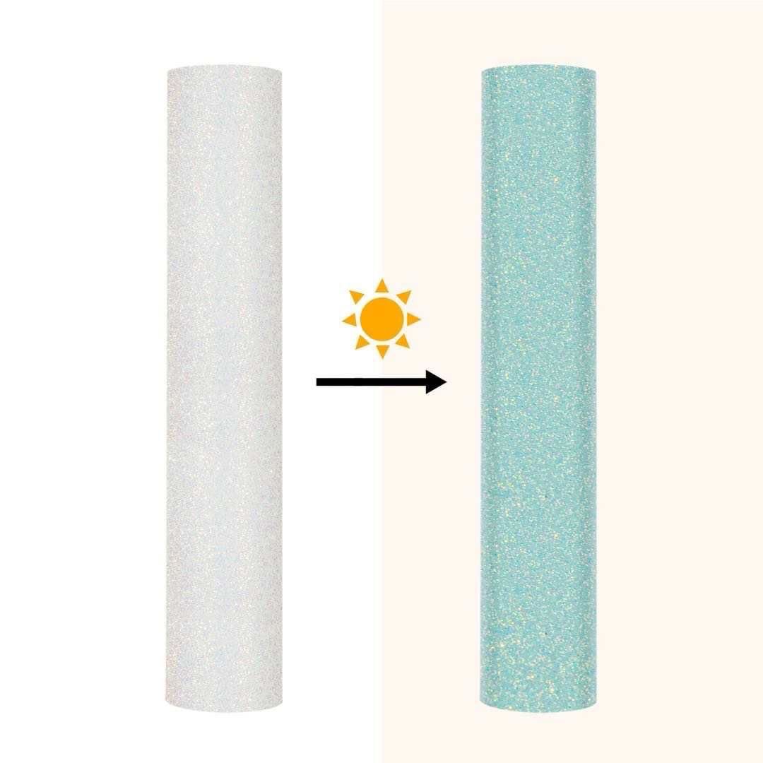 Vinil Textil Glitter Magic Sun Mint Blue