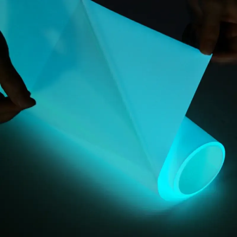 Vinil Textil Glow in the Dark White PUFF