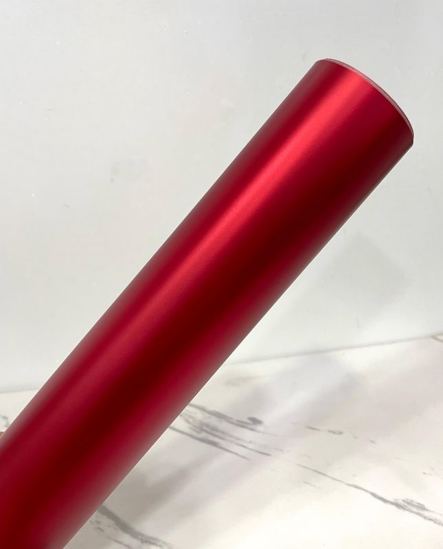 Vinil Adhesivo Rojo Satin
