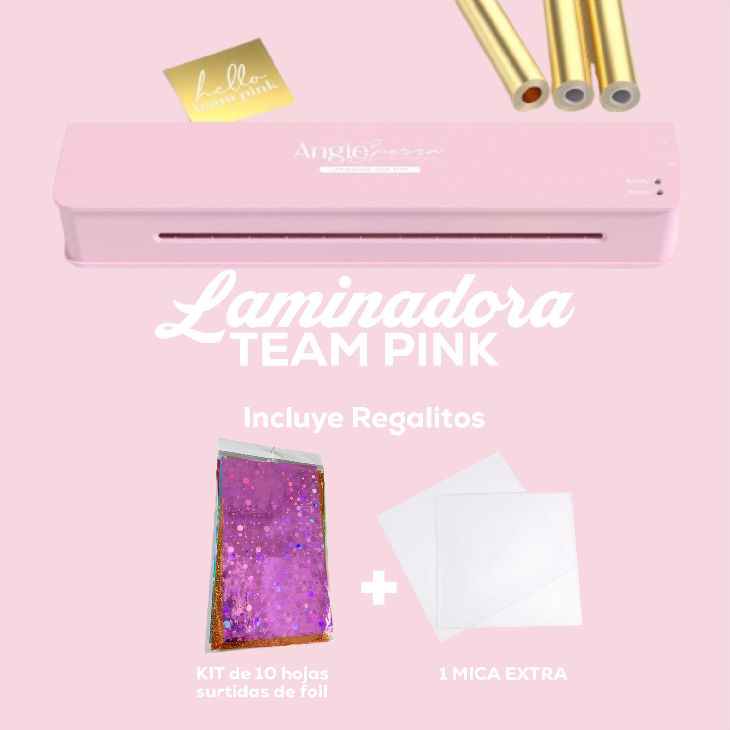 Laminadora team pink rosa