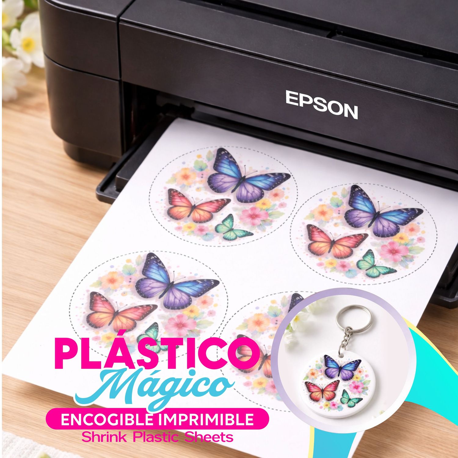 Plástico Magico encogible Blanco  5 hojas T/ A4