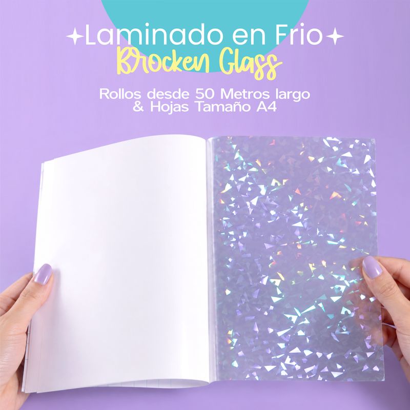 Laminado en Frio Brocken Glass T/A4  20 HOJAS