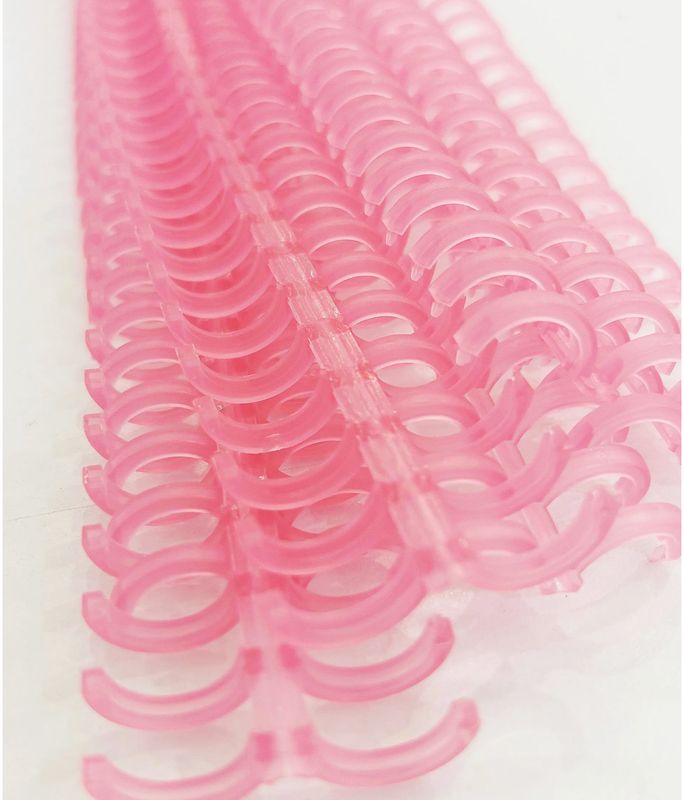Arillo Clip Rosa Transparente Paq/5 U