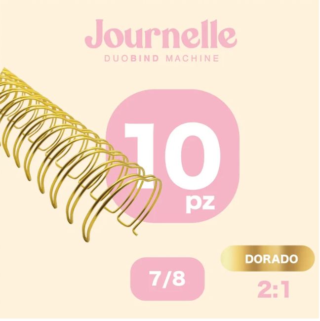 ESPIRAL DORADO 7/8 '' PAQ.10 PZ