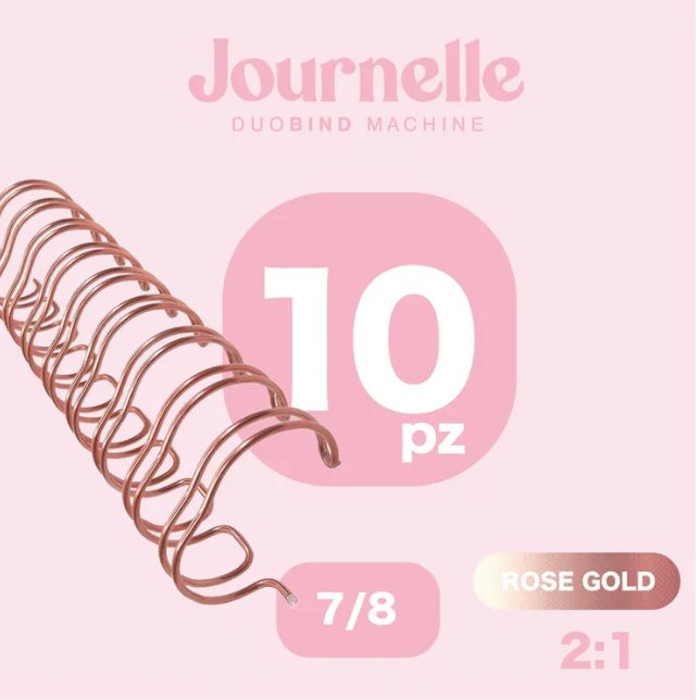 ESPIRAL ROSE GOLD 7/8 '' PAQ.10 PZ
