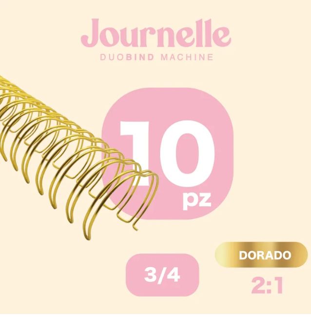 ESPIRAL DORADO 3/4 '' PAQ.10 PZ