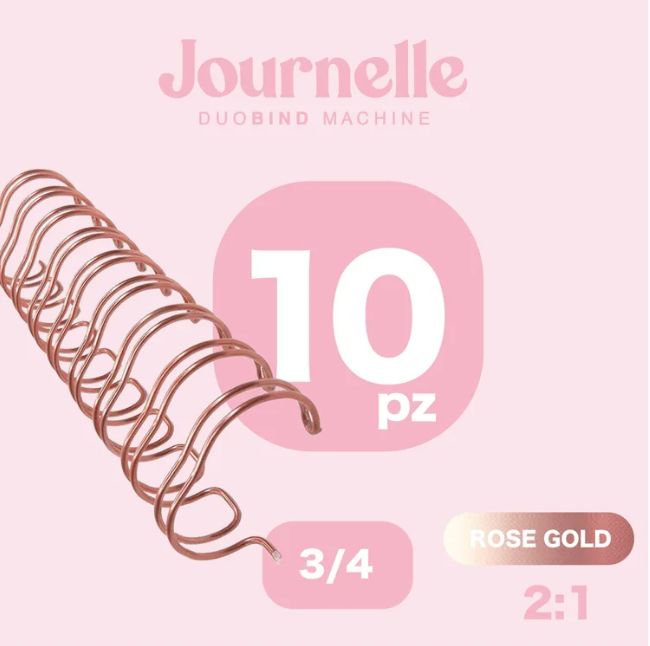 ESPIRAL ROSE GOLD 3/4 '' PAQ.10 PZ