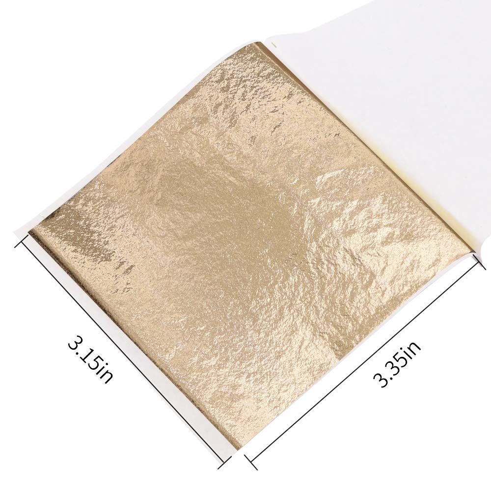 Hoja de Oro Dorado Champagne 100 unidades