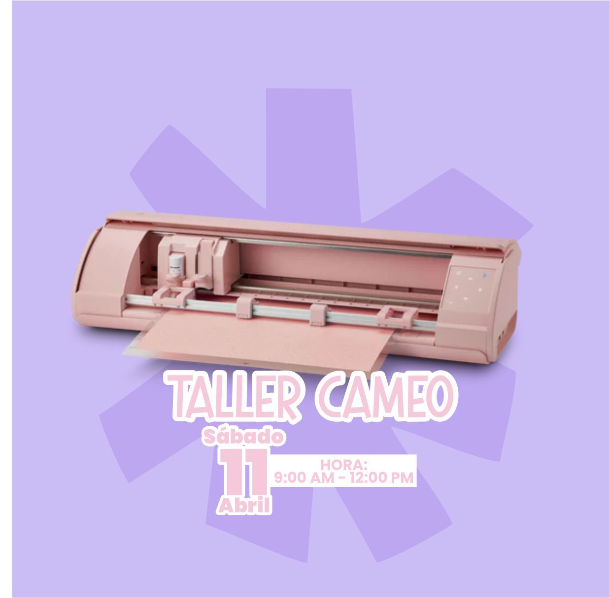 TALLER CAMEO SÁBADO 11 DE ABRIL