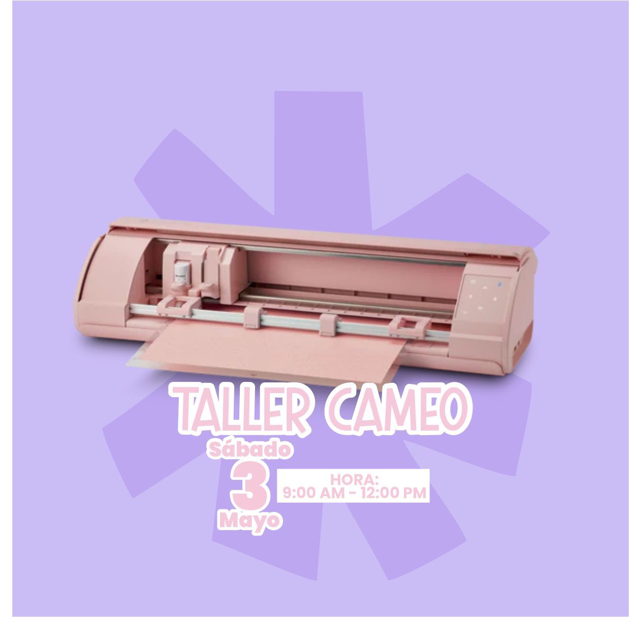 TALLER CAMEO SÁBADO 2 DE MAYO