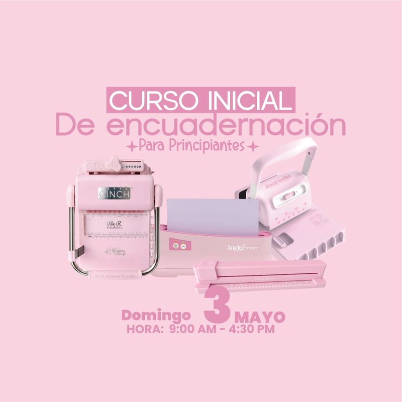 Curso inicial de Encuadernación 3 de Mayo