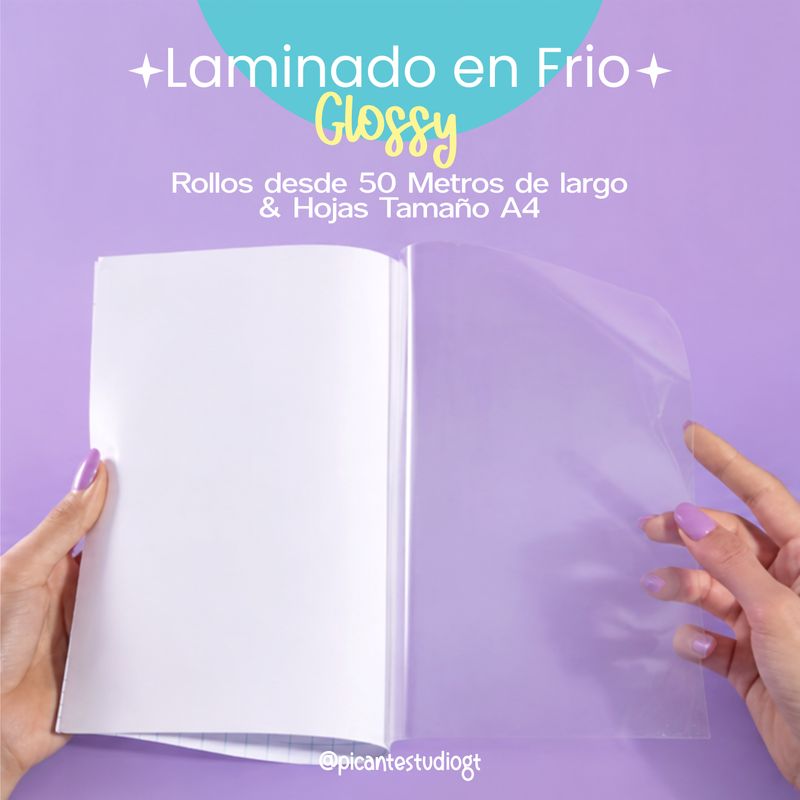 Laminado en Frio GLOSSY T/A4 20 HOJAS