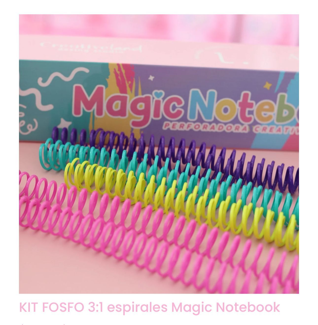 Kit espirales Color fosfo Magic Notebook 8U