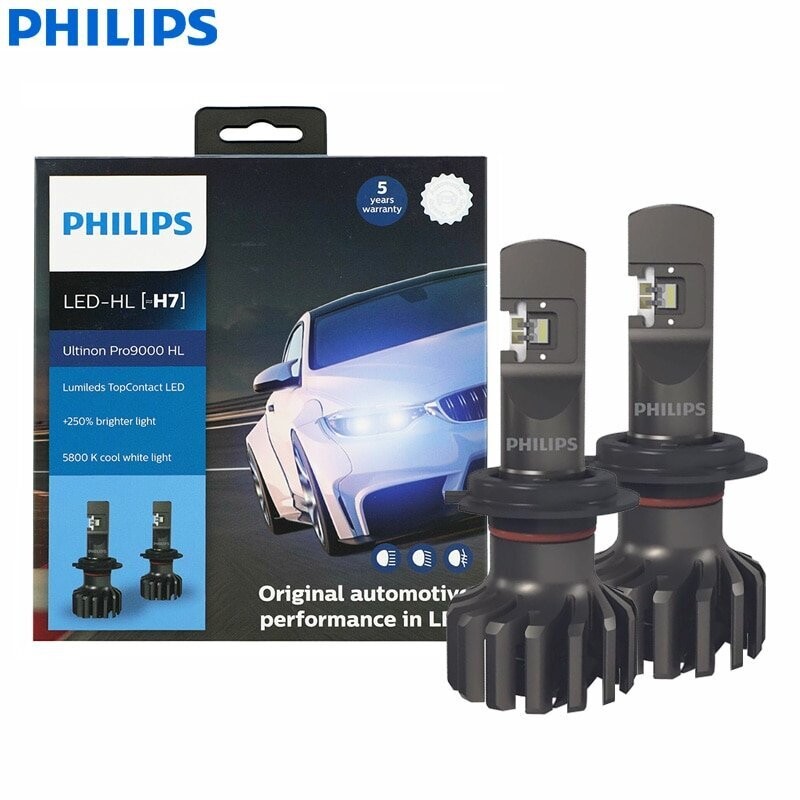 Philips LED H7 Ultinon Pro9000 Car Head Light 11972U90CWX2