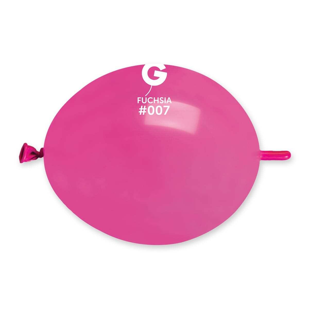 GL6: #007 6in Gemar Standard Fuchsia Latex Balloons - 100 pieces