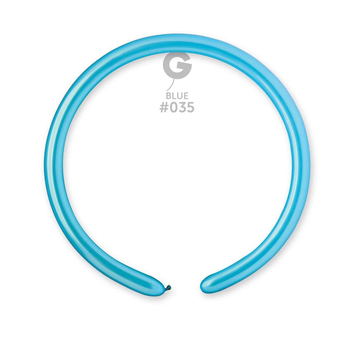 DM2: #035 1in Gemar Metal Light Latex Balloons - 50 pieces