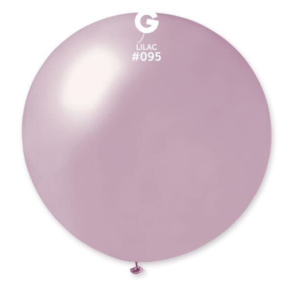 GM30: #095 31in Gemar Metal Lilac Latex Balloon - 1 Piece