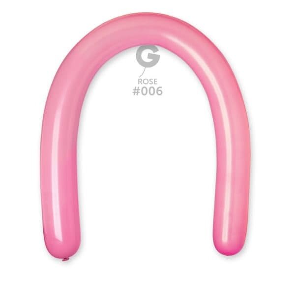 D6: #006 3in Gemar Standard Rose Latex Balloons - 50 pieces