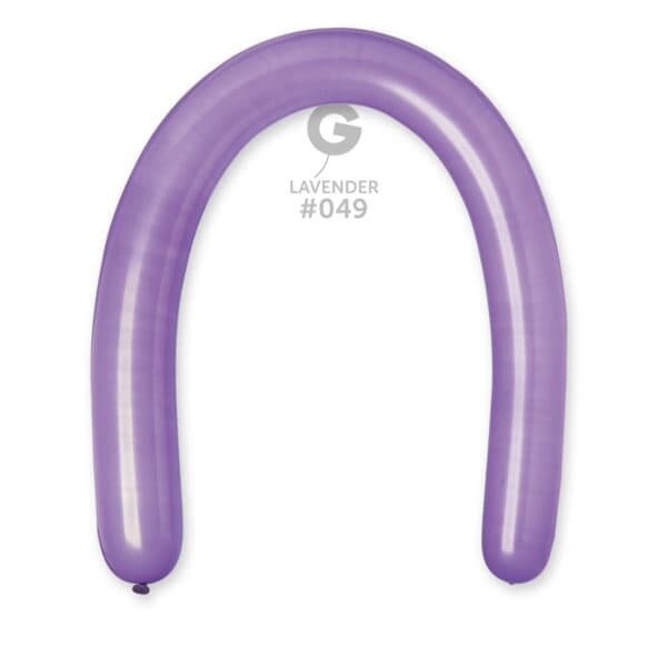 D6: #049 3in Gemar Standard Lavender Latex Balloons - 50 pieces