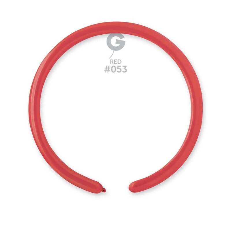 DM2: #053 1in Gemar Metal Red Latex Balloons - 50 pieces