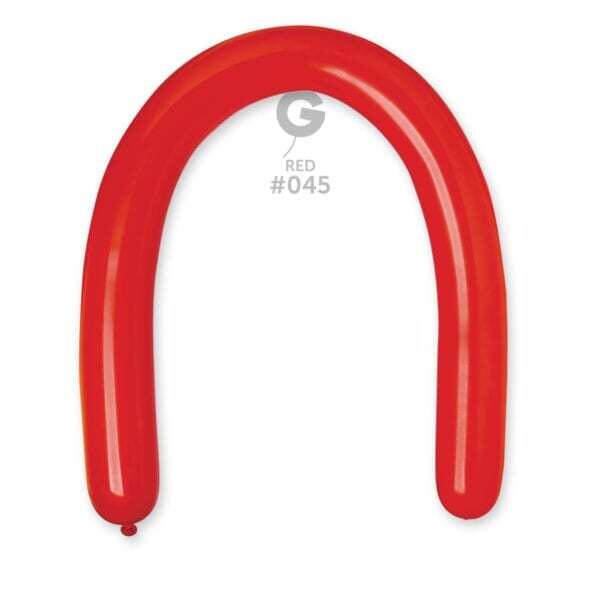 D6: #045 3in Gemar Standard Red Latex Balloons - 50 pieces