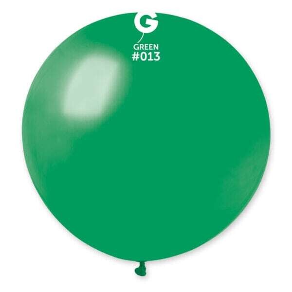 G30: #013 31in Gemar Standard Green Latex Balloon - 1 piece