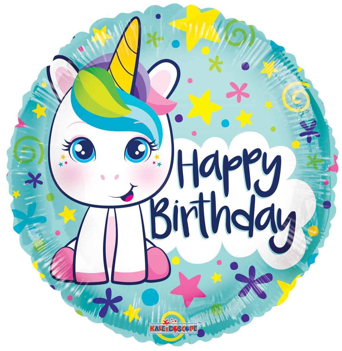 Happy Birthday Unicorn- Blue Or Pink
