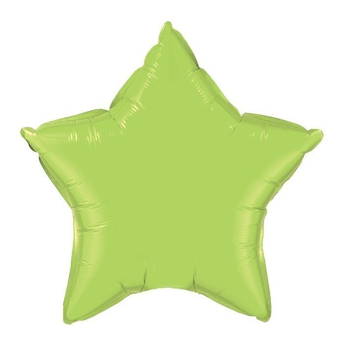 Lime Green metallic star mylar