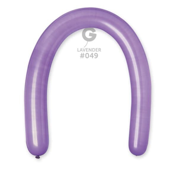 D6: #049 3in Gemar Standard Lavender Latex Balloons - 50 pieces