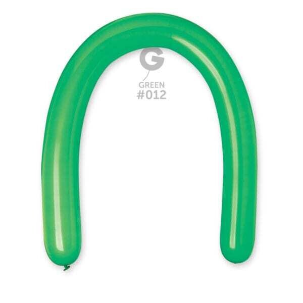D6: #012 3in Gemar Standard Green Latex Balloons - 50 pieces