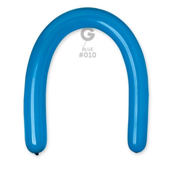 D6: #010 3in Gemar Standard Blue Latex Balloons - 50 pieces