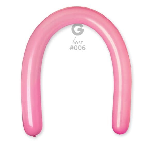 D6: #006 3in Gemar Standard Rose Latex Balloons - 50 pieces