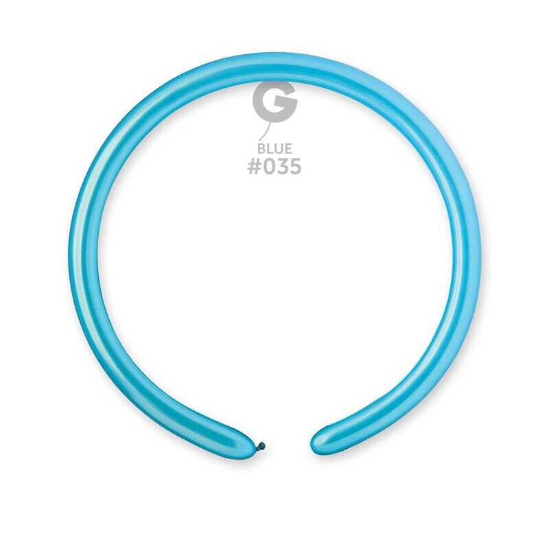 DM2: #035 1in Gemar Metal Light Latex Balloons - 50 pieces