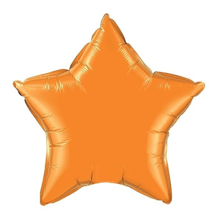 Metallic Orange Star Mylar
