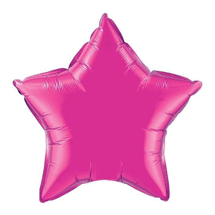 Magenta Metallic Star Mylar