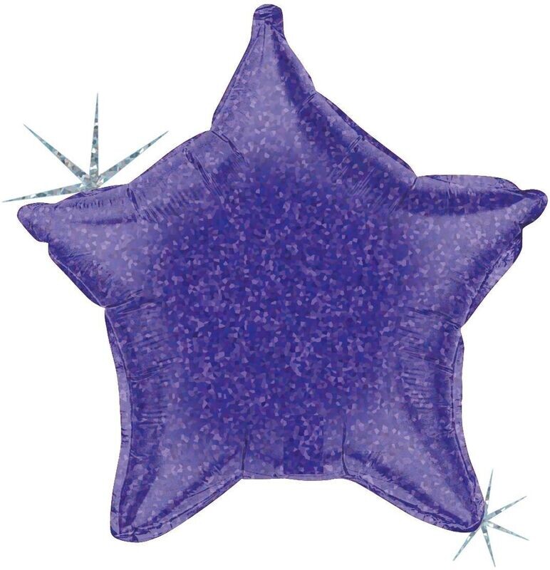 Purple holographic star