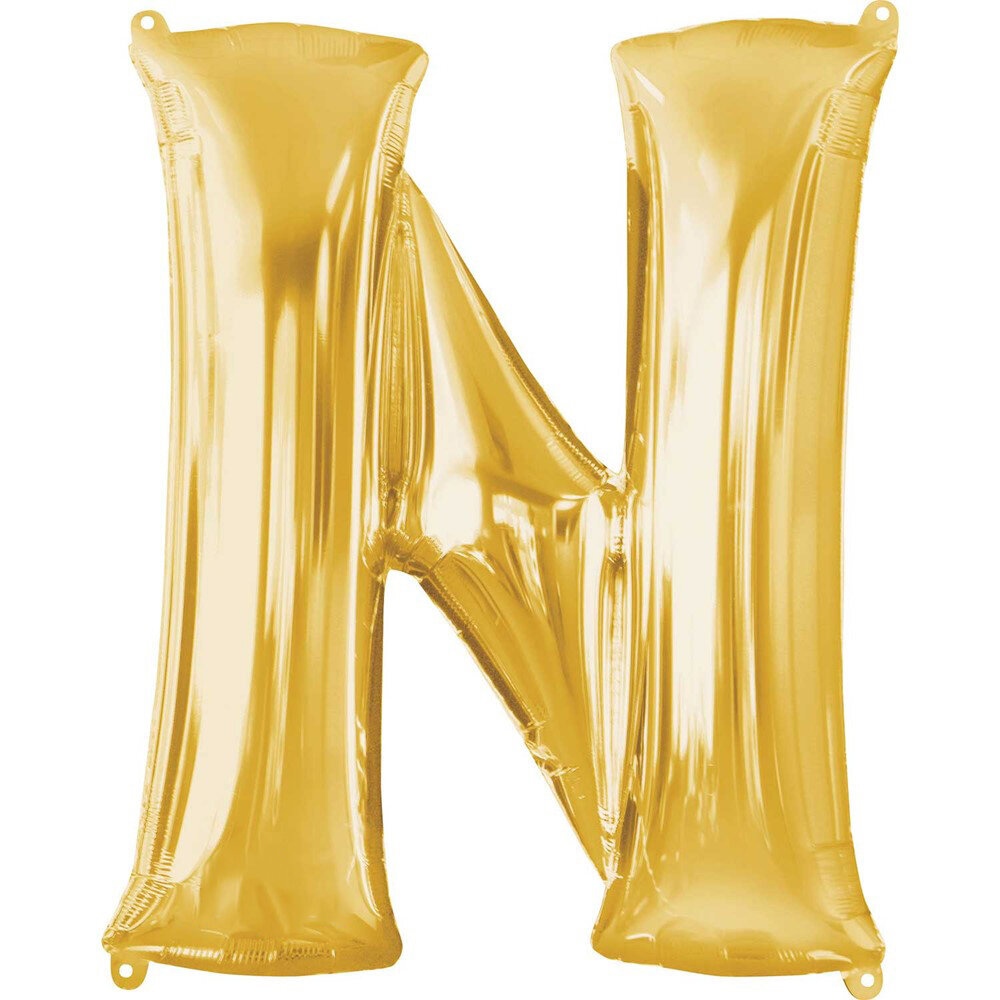 16" Silver Letter N