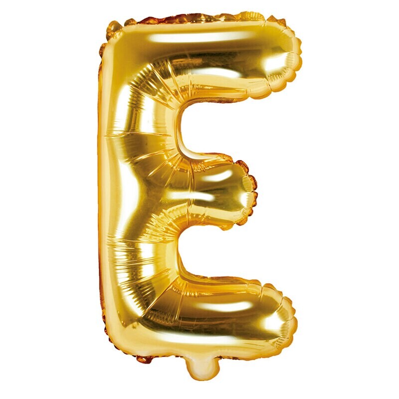 16" Silver Letter E