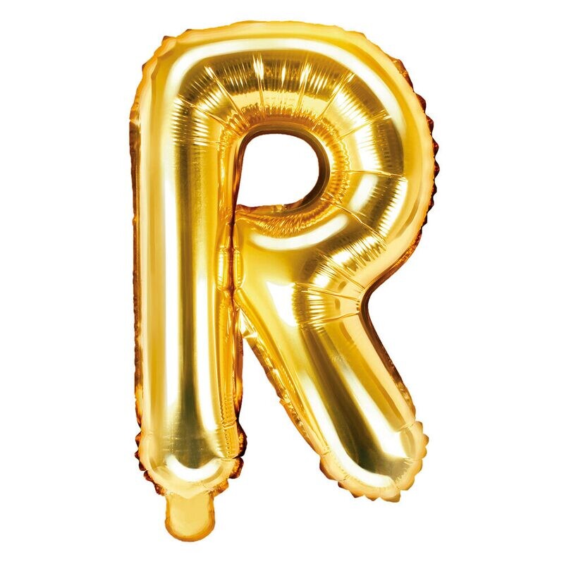16" Gold Letter R