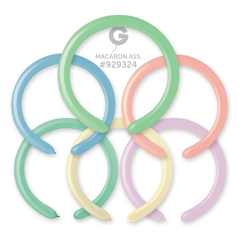 D4: Macaron 2in Gemar Standard Macaron Latex Balloons Ass - 50 pieces
