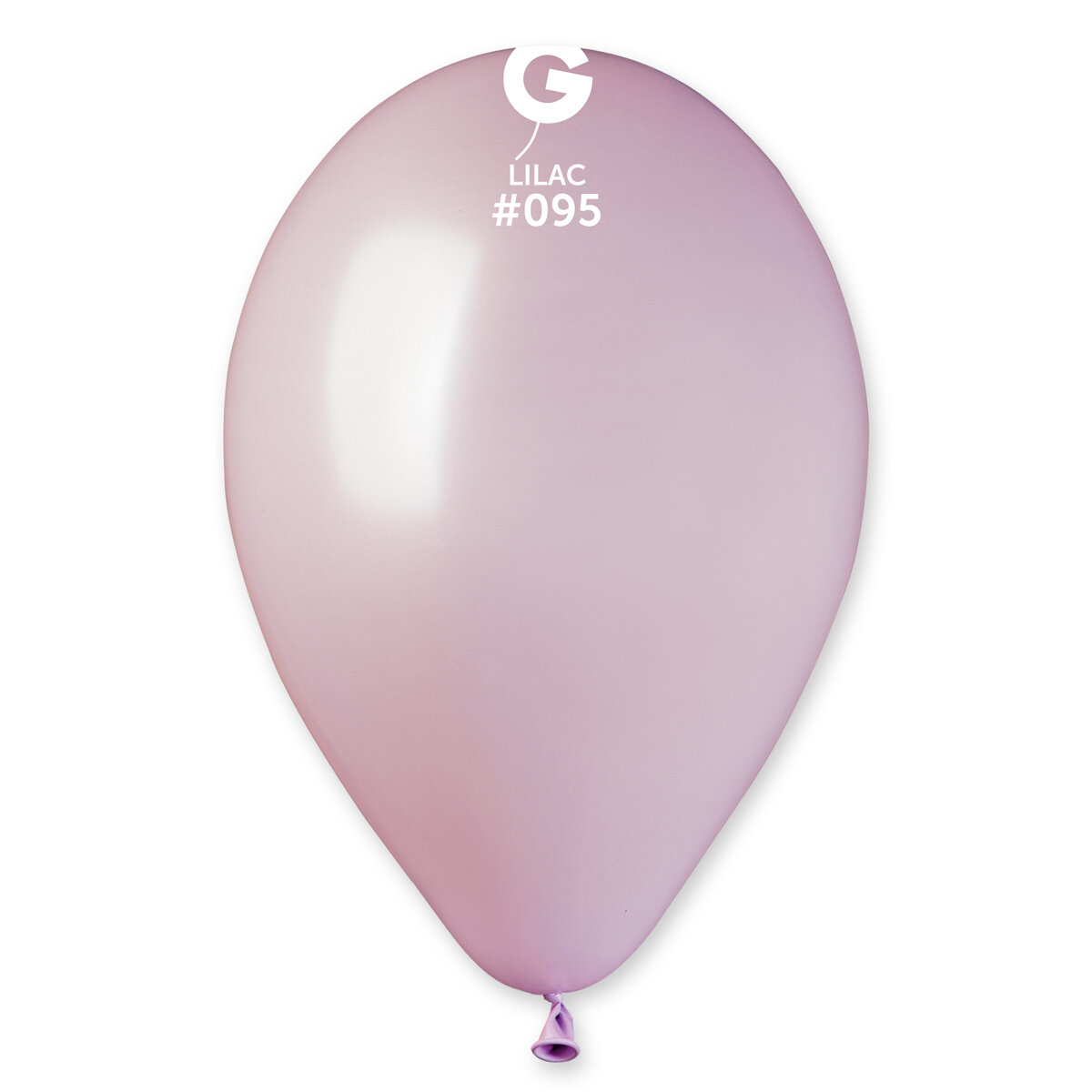 GM110: #095 12in Gemar Metal Lilac Latex Balloons - 50 Pieces