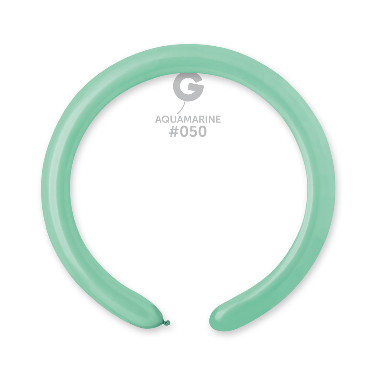 D4: #050 2in Gemar Standard Acquamarine Latex Balloons - 50 pieces