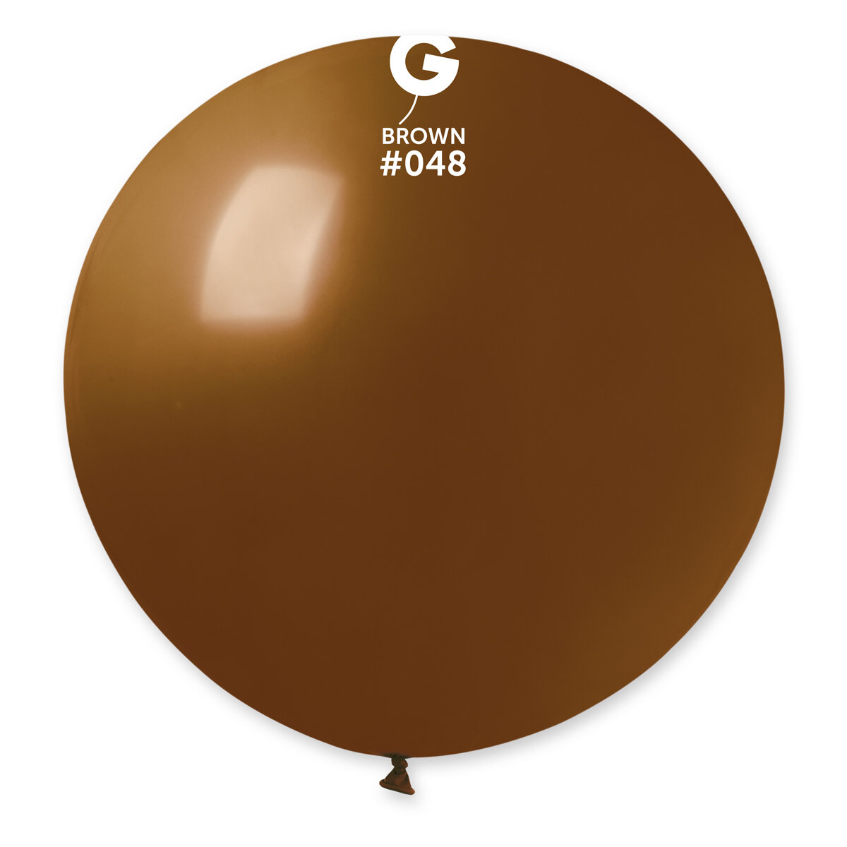 G30: #048 31in Gemar Standard Brown Latex Balloon - 1 piece