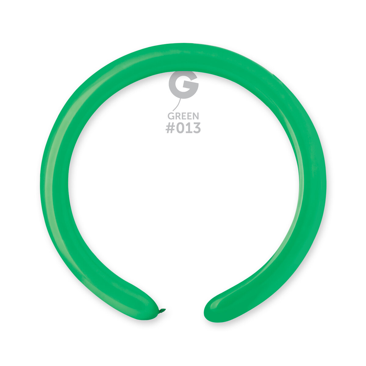 D4: #013 2in Gemar Standard Green Latex Balloons - 50 pieces