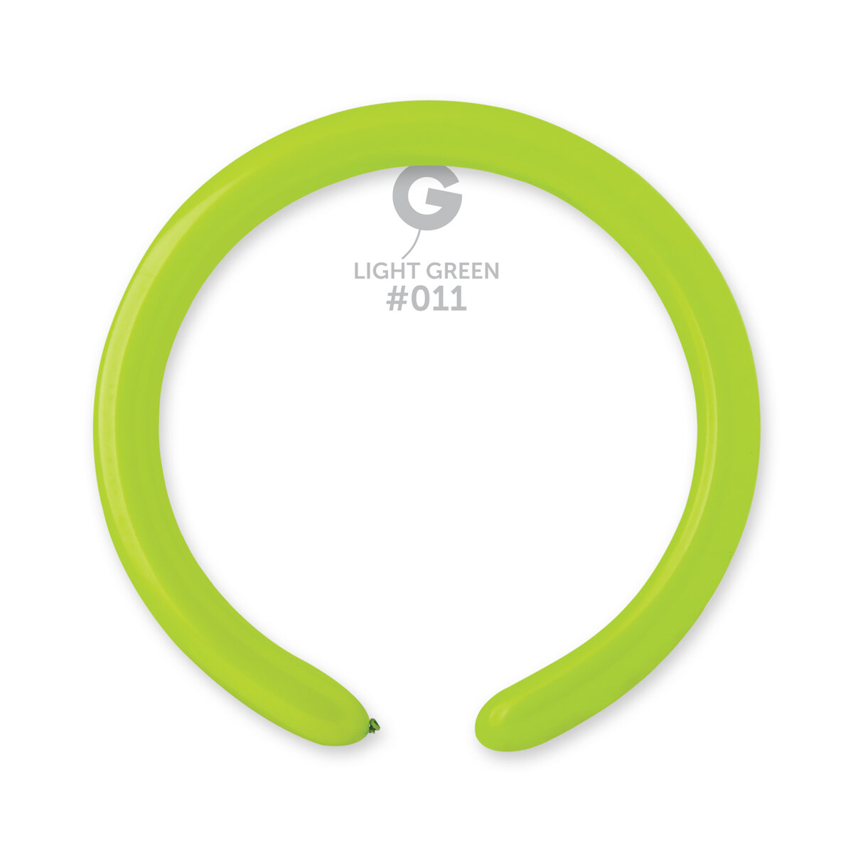 D4: #011 2in Gemar Standard Light green Latex Balloons - 50 pieces