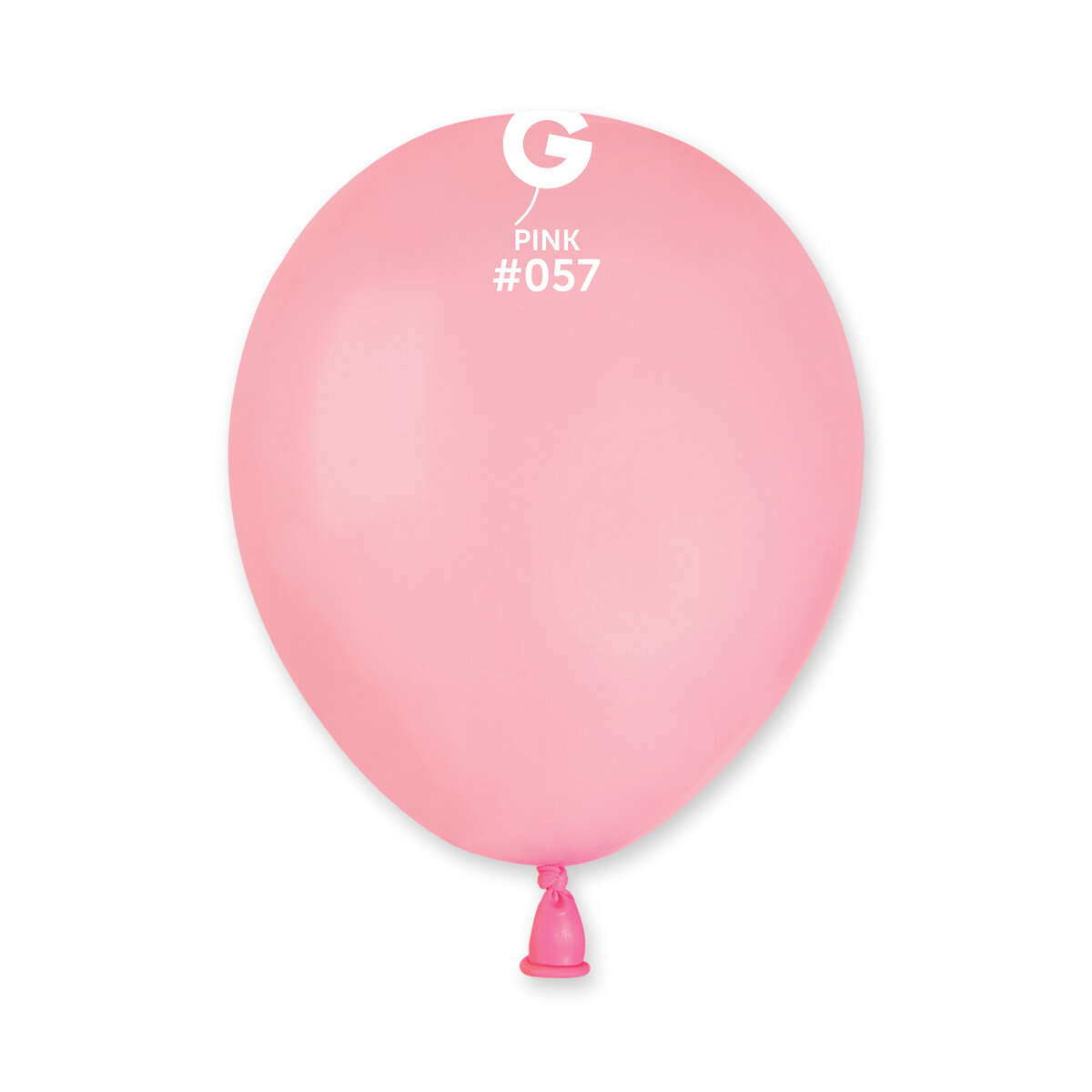 A50: #057 5in Gemar Standard Pink Latex Balloons - 100 pieces