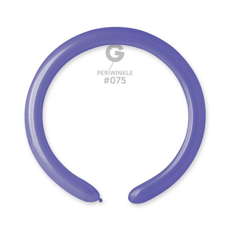 D4: #075 2in Gemar Standard Periwinkle Latex Balloons - 50 pieces